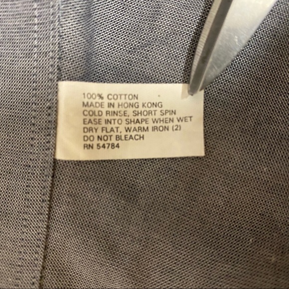 Giorgio Armani Le Collezioni Men's Button Up Dress Shirt Gray 15.5" 100% Cotton - Picture 9 of 14